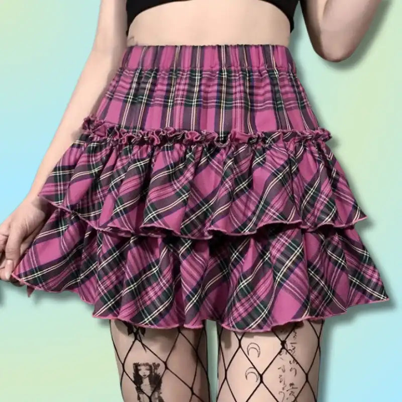 Checked Schoolgirl Skirt