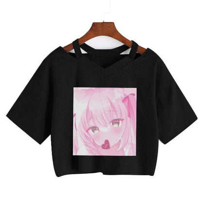Kawaii Hip Hop Crop Tee