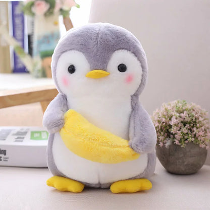 Peluche Kawaii Pengouin Gris
