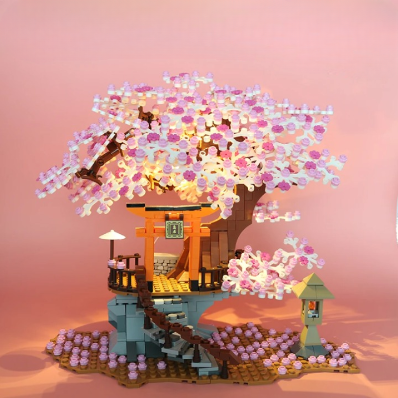 Bloc de Construction de Sakura Arbre Maison
