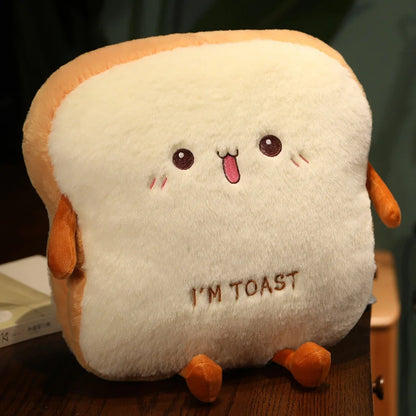 Peluche Coussin Tranche de Pain