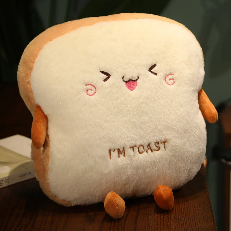 Peluche Coussin Tranche de Pain