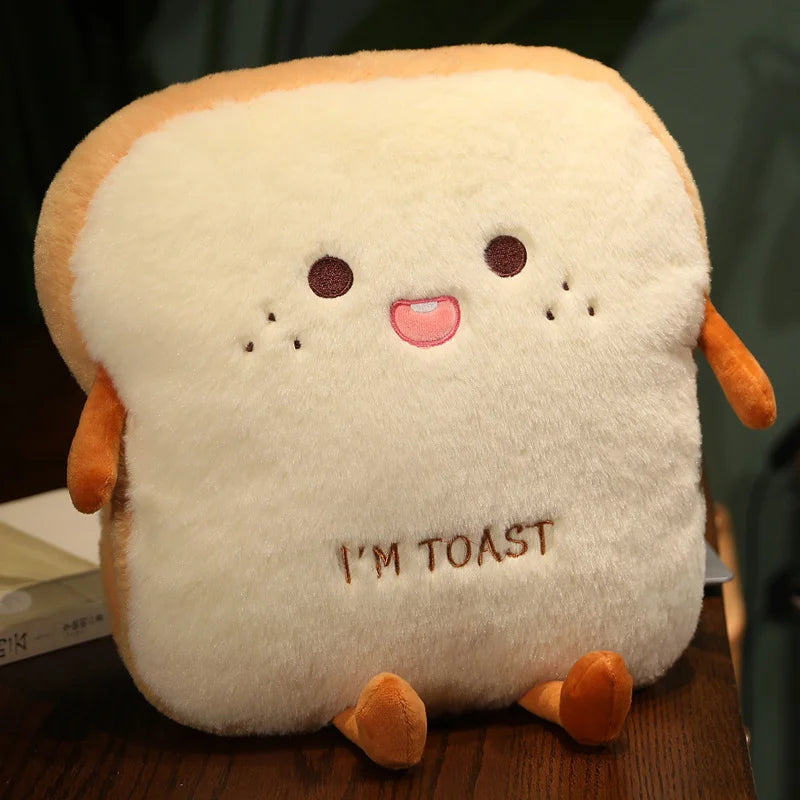 Peluche Coussin Tranche de Pain