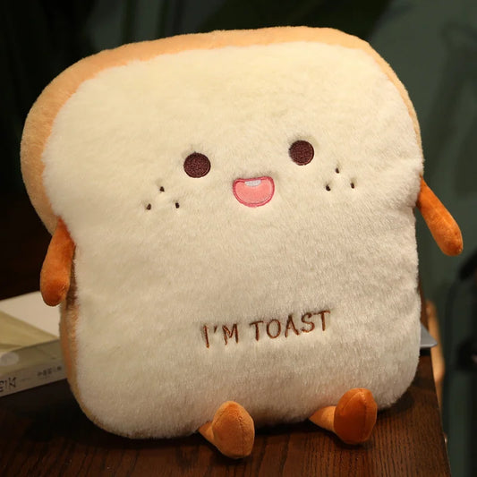 Peluche Coussin Tranche de Pain