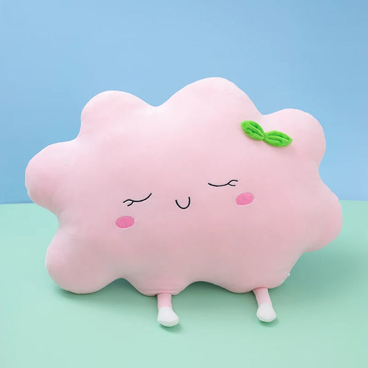 Kawaii Sun & Cloud Plush Cushion