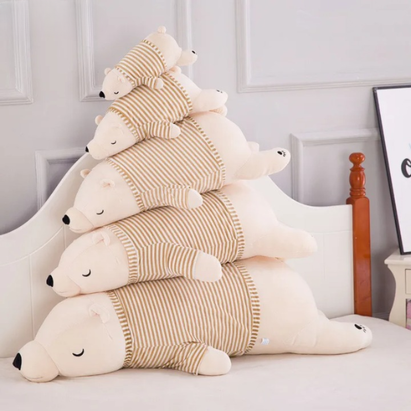 Peluche Ours Polaire Habillée Kawaii