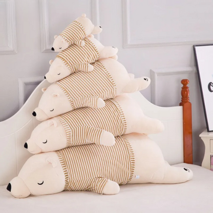 Peluche Ours Polaire Habillée Kawaii