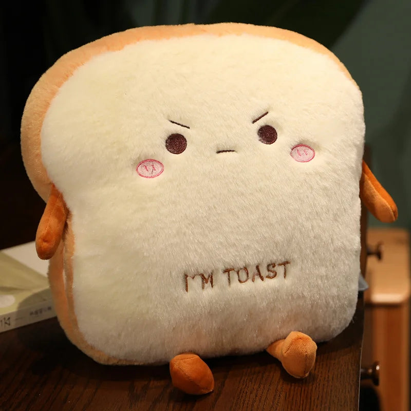 Peluche Coussin Tranche de Pain