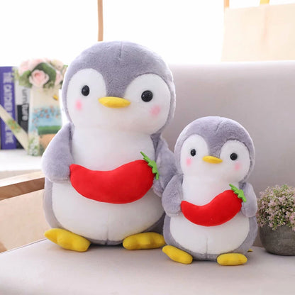 Peluche Kawaii Pengouin Gris