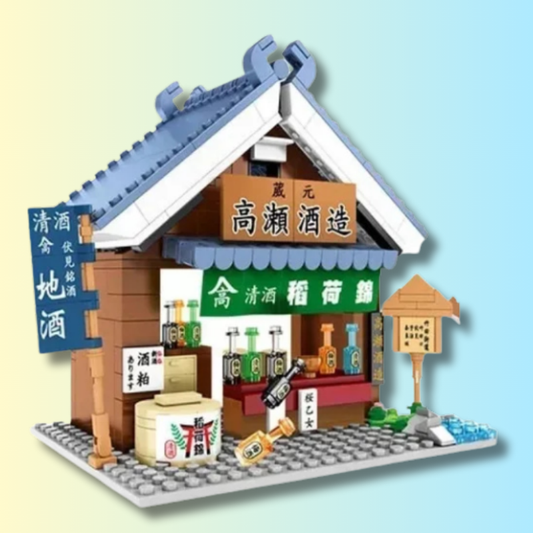 Jouet de Construction de Taverne de Style Japonais