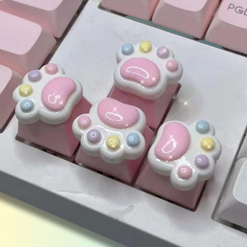 Touche de Clavier Kawaii Griffe de Chat