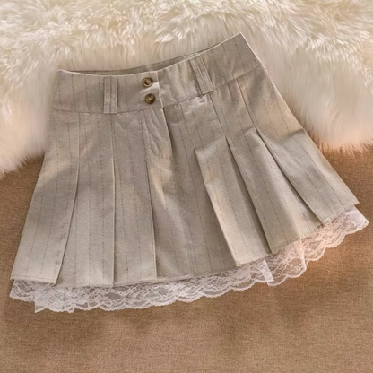 Kawaii Lace Detail Skirt