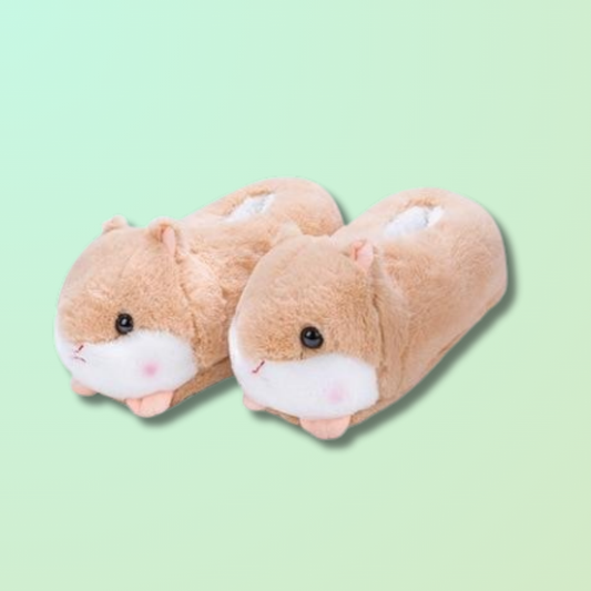 Chausson hamsters mignons en peluche