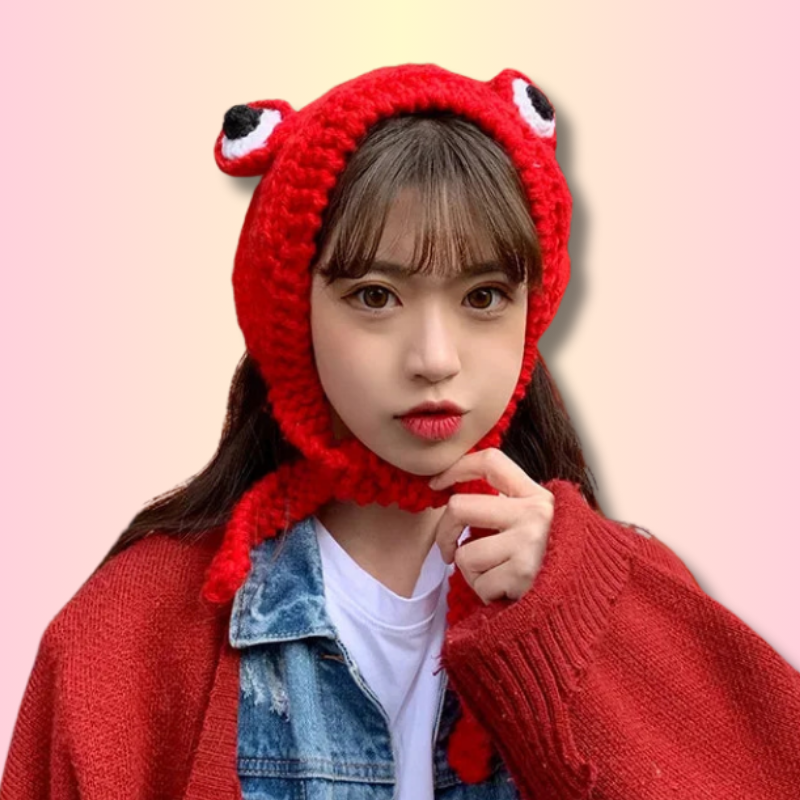 Bonnet Kawaii Grenouille