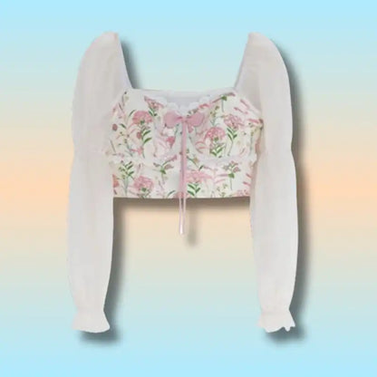 Pink Kawaii Skirt Set 