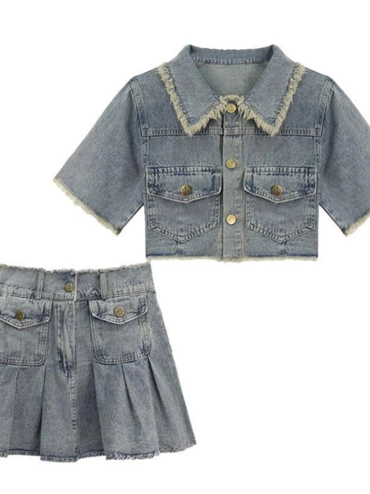 Ensemble Jupe Kawaii Denim