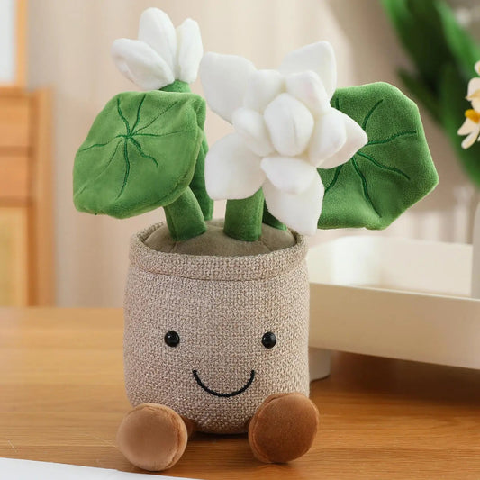 Lotus Potted Plant Stuffed Plushie