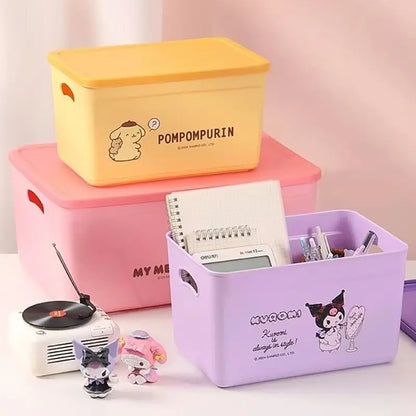 Kawaii Desktop Storage Box with Lid