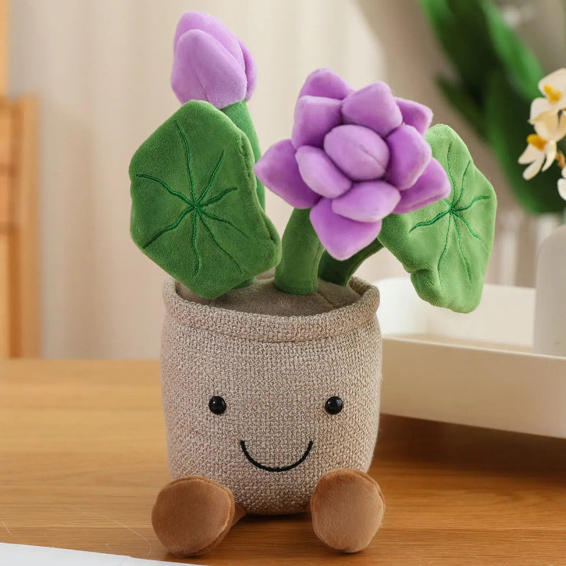 Lotus Potted Plant Stuffed Plushie