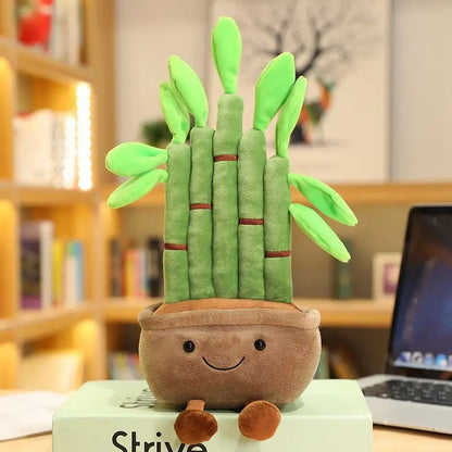 Lucky Bamboo, Money Tree and Dragon Beard Tree Plushie