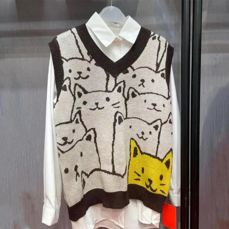 Gilet Ours en Maille