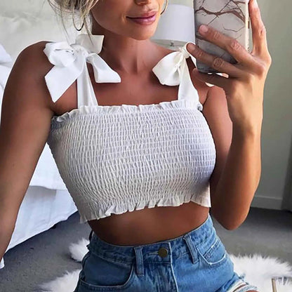 Kawaii White Cropped Tee