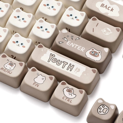 Touche de Clavier Kawaii Chat Siamois