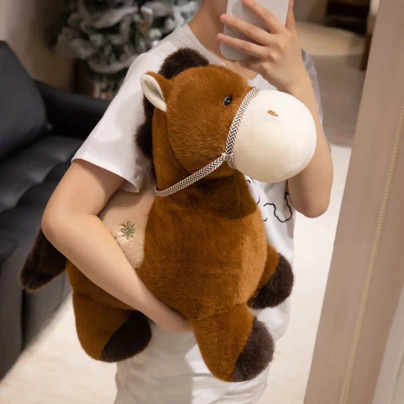 Jouets Cheval en Peluche Doux