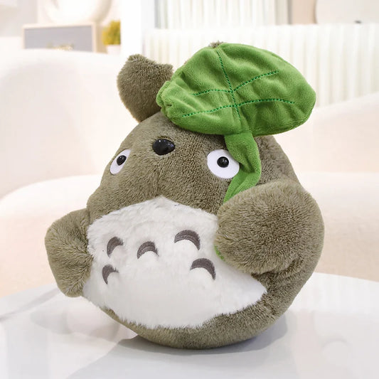 Kawaii Totoro Hold Lotus Leaf Plush Toy