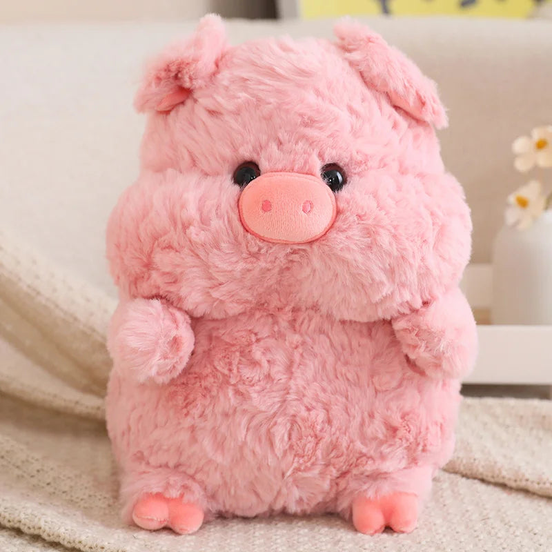 Peluche Kawaii Cochon avec Chapeau Légumes