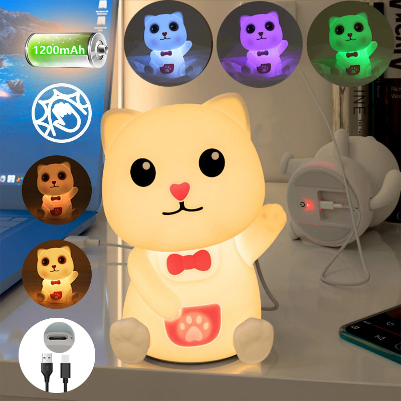 Lampe en Silicone Chat Mignon
