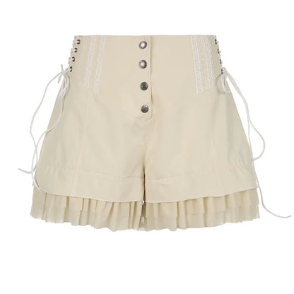 Mini short à Volants Kaki
