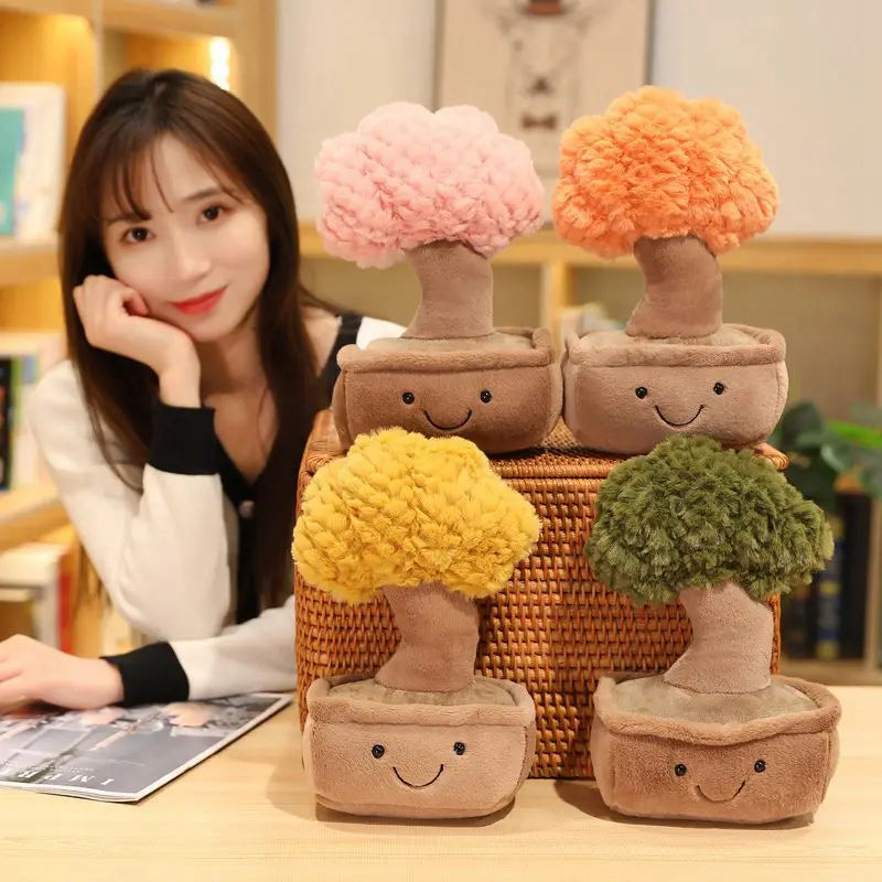 Lucky Bamboo, Money Tree and Dragon Beard Tree Plushie