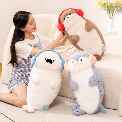 Kawaii Fluffy Seal Plush