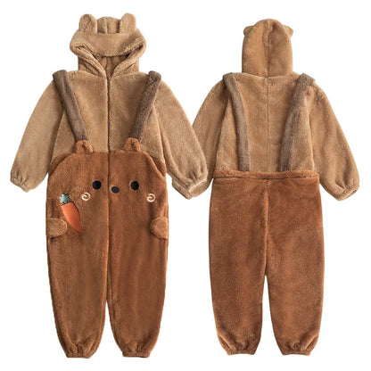Flannel Anime Onesie Pajama