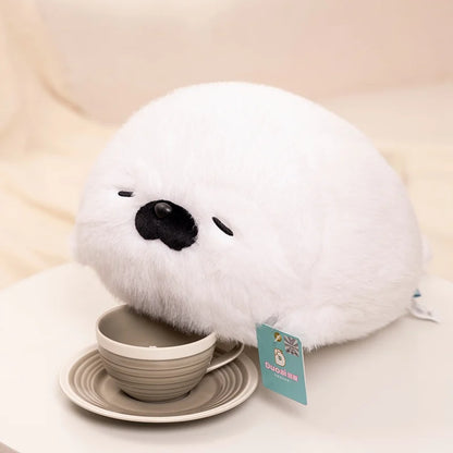 Kawaii Fluffy Seal Plush