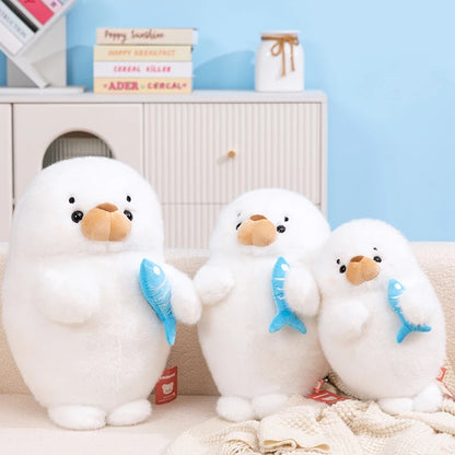 Kawaii Hug Fish Seal Plush Toy