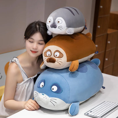 Kawaii Seal Plush Pillow