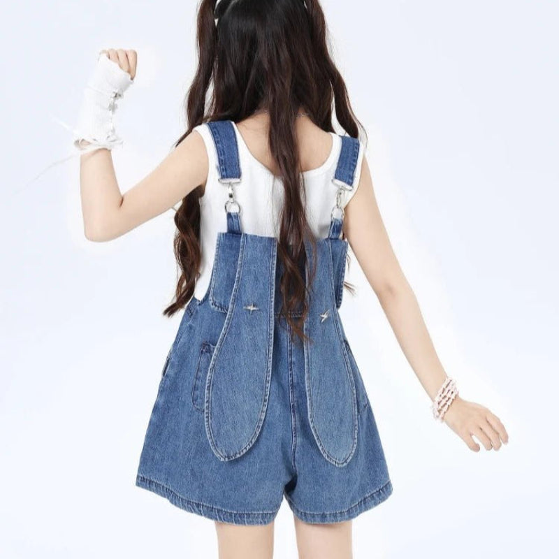 Bunny Overalls Shorts