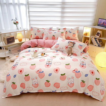 Kawaii Pink Bedding Set fo Girls