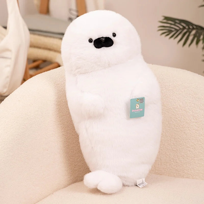 Kawaii Fluffy Seal Plush