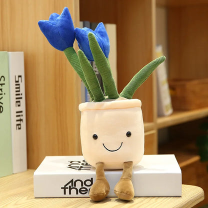 Peluche Tulipe Pot de Fleur
