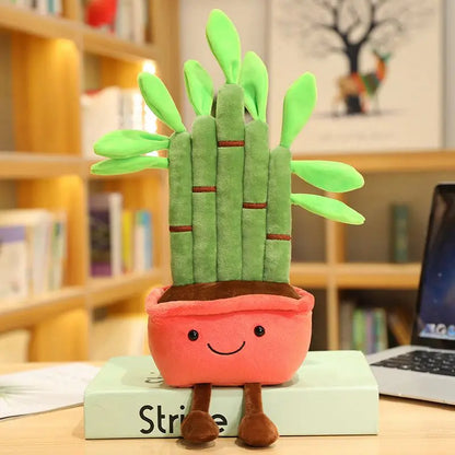 Lucky Bamboo, Money Tree and Dragon Beard Tree Plushie