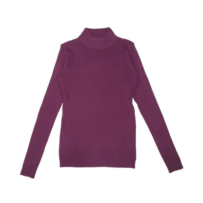 Pull Coréen à Col Roulé Femme