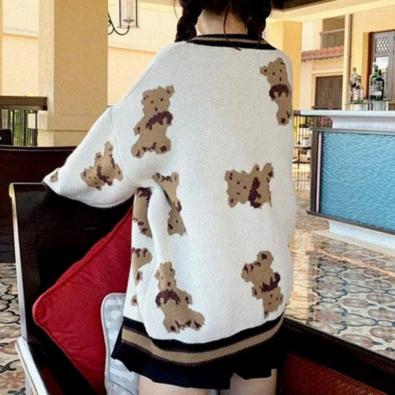 Kawaii Cardigan Ourson Femme