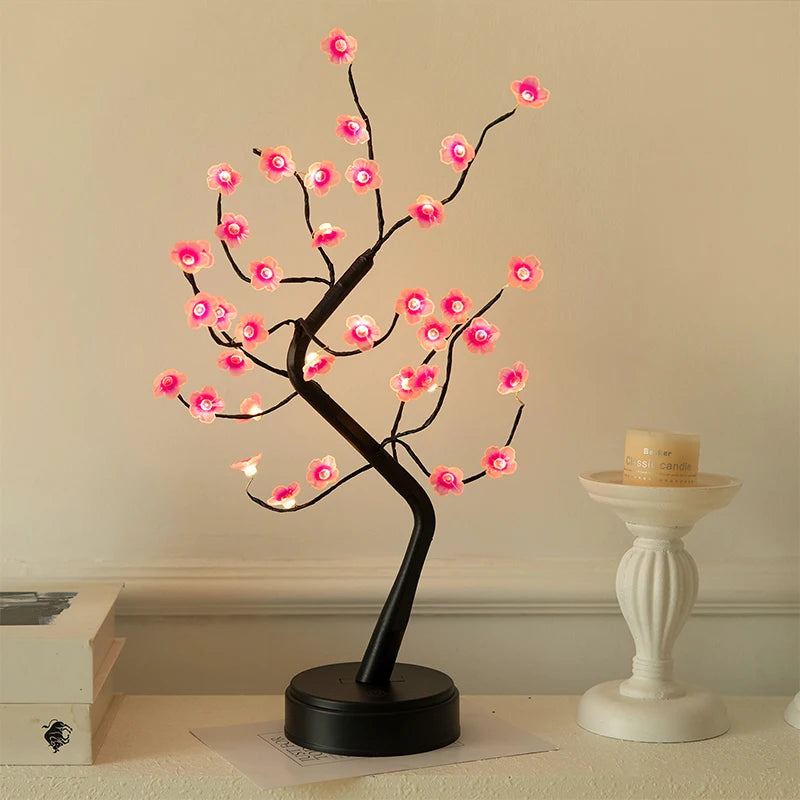 Lampe Lumineuse Bonsaï en Fleur de Cerisier
