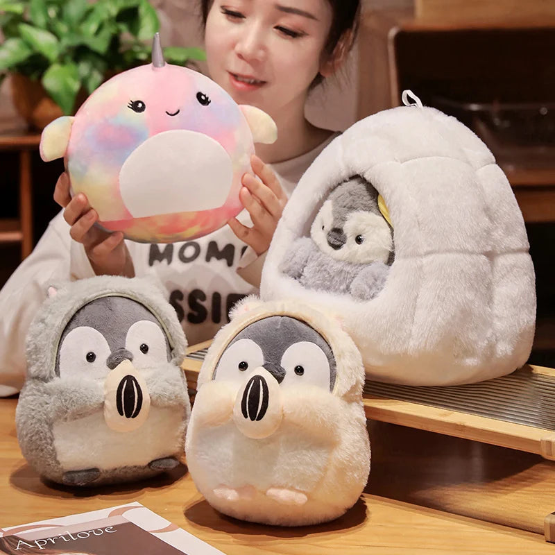 Pingouin en Peluche Douce Kawaii