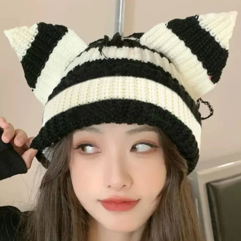 Bonnet Oreille de Renard Kawaii