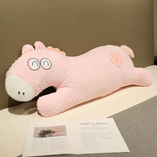 Cozy Pastel Horse Plush Pillow