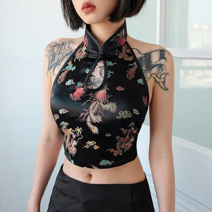 Chinese Style Crop Top